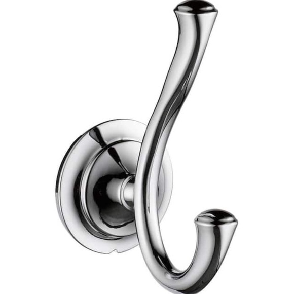NIB Chrome Double Robe Hook, DELTA Linden Collection, Many Accessories Available - Picture 1 of 7